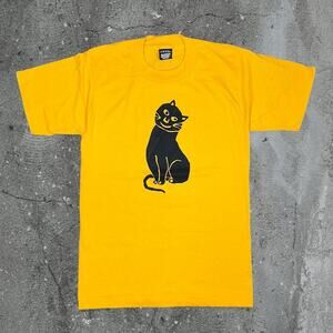 Vintage 90s screen stars best yellow cat single stitch shirt shirt